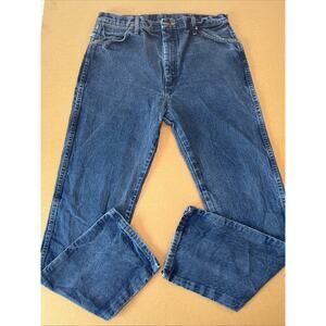 Vintage Wrangler Jeans 38x34 Pants Cowboy Western 13MWZ Medium Wash Denim Work